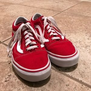 Red Old Skool Vans